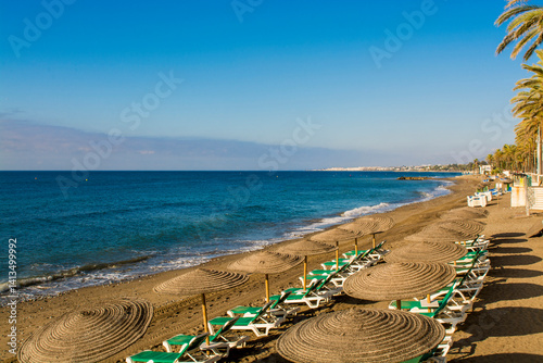 Playa de la Fontanilla beach, Marbella, Costa Del Sol, Spain