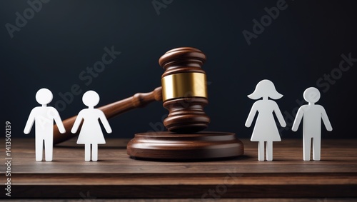Obraz na płótnie In the justice system, family and child law is fundamental, and courts are critical in ensuring compliance with laws and policies that affect families and children. w salonie