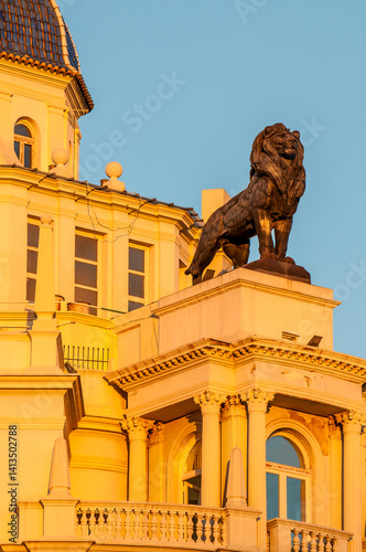 Edificio Generali building, Plaza del Ayuntamiento, Valencia, Spain.