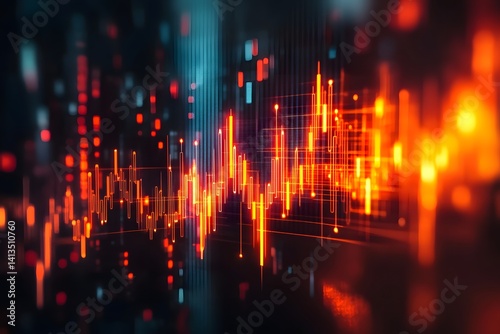 Wallpaper Mural Visual representation of economic downturn with inflation charts and rising prices, showing financial risk, market trends, and recession impact
 Torontodigital.ca