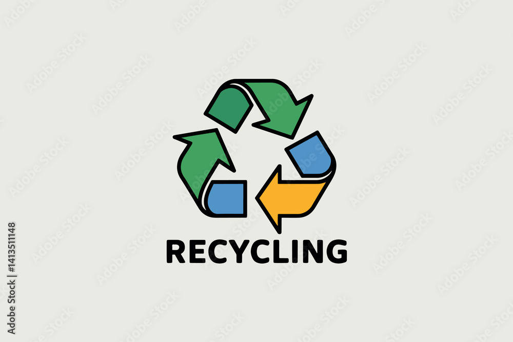 Recycling symbol icon