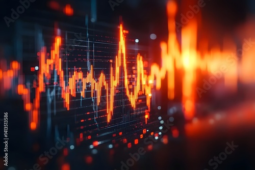 Wallpaper Mural Visual representation of economic downturn with inflation charts and rising prices, showing financial risk, market trends, and recession impact
 Torontodigital.ca