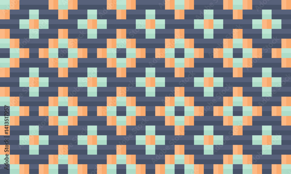 Fototapeta premium seamless traditional woven pattern called Anyaman