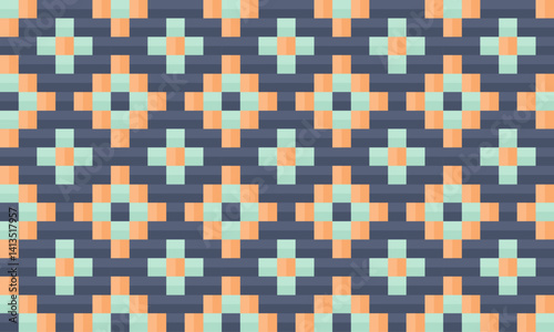 seamless traditional woven pattern called Anyaman