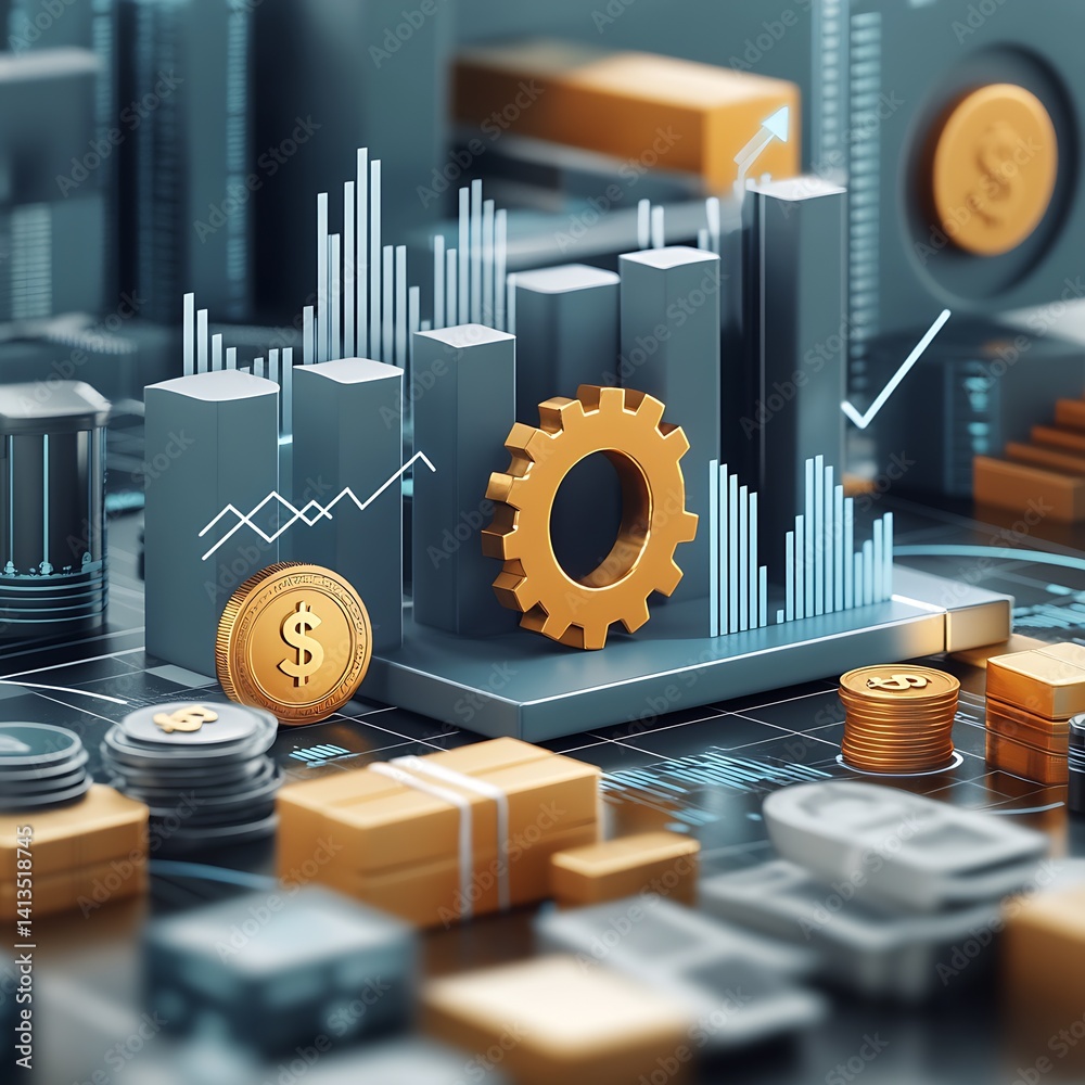 Strategic Financial Growth with Modern Graphs and Golden Elements in a Business Environment : Generative AI