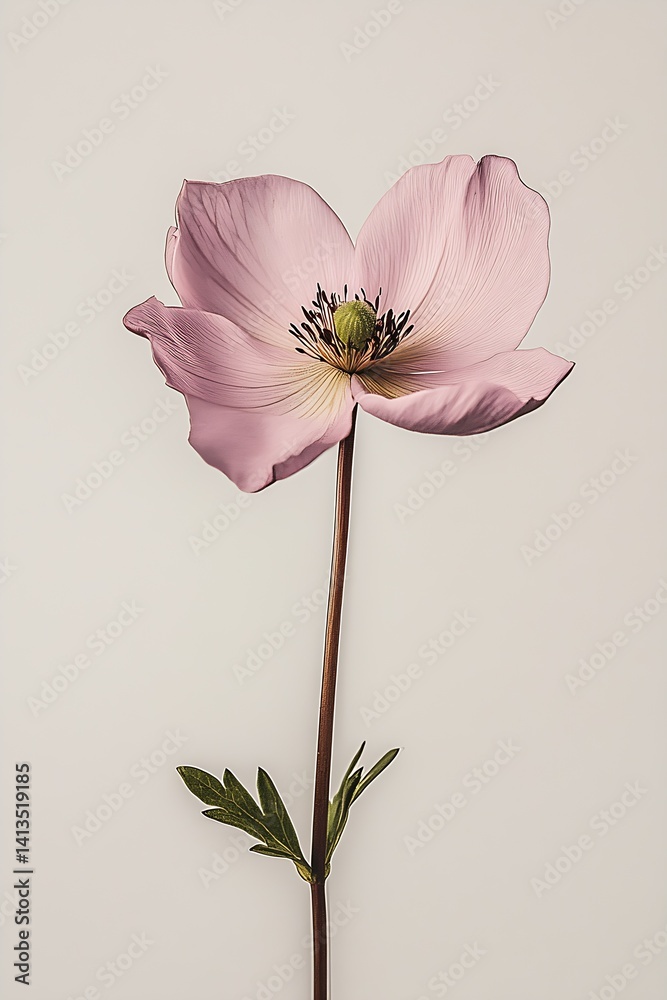 Stunning close-up of a delicate pink flower showcasing its intricate petal details and natural beauty : Generative AI