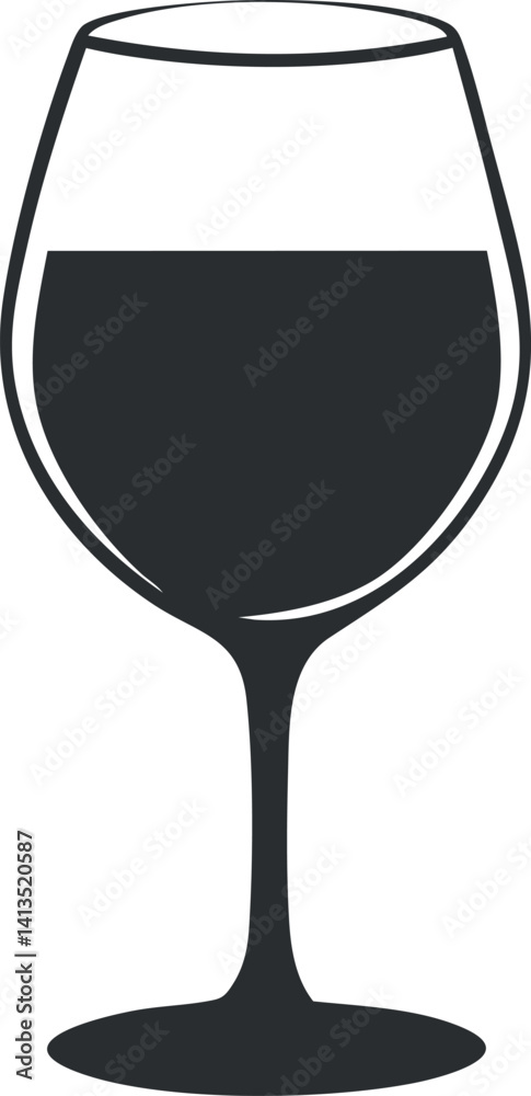 A simple and elegant illustration of a wine glass suitable for various purposes. A simple and elegant illustration of a wine glass suitable for various purposes.