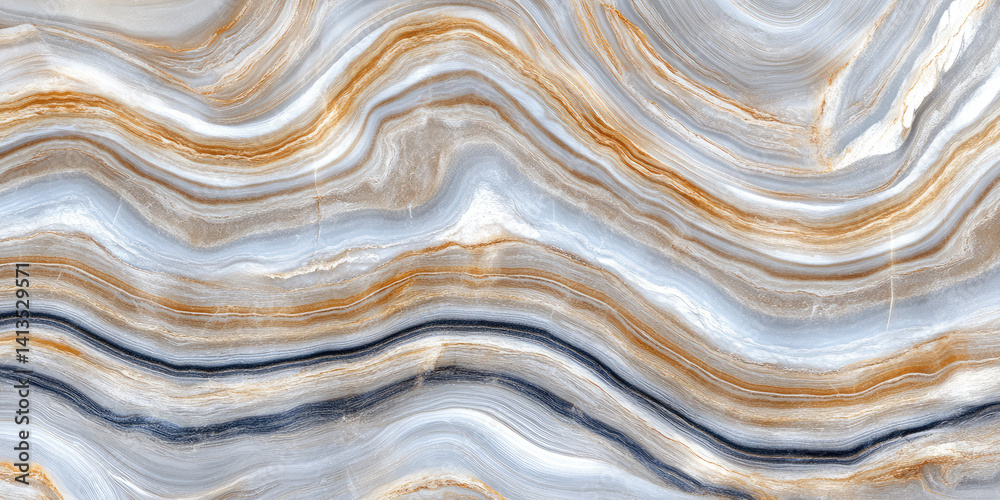 Obraz premium The texture of natural marble with veins. Abstract natural marble background.