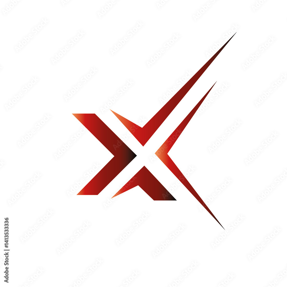 logo with the element of the letter X logo with the element of the letter X
