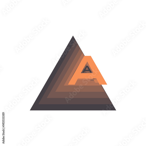 symbol with the letter A, logo