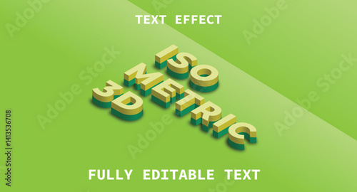 Editable Isometric 3D Text Effect
