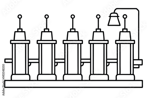 different styles of water pumps set