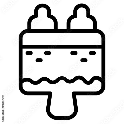 Bottle Elevator Filtration Line Icon
