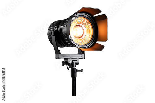 Professional studio light isolated on transparent background
