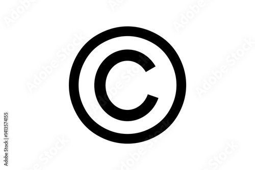 Obraz na płótnie Understanding copyright symbol in digital media and intellectual property protection w salonie