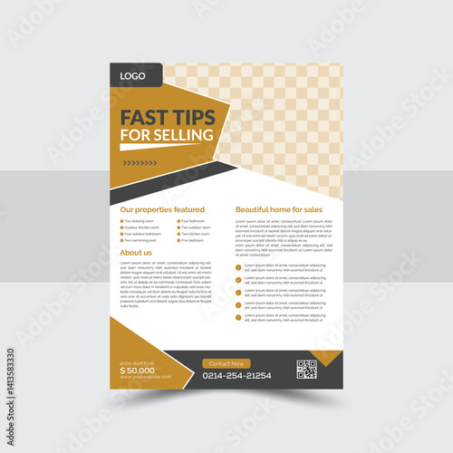 Elegant Real Estate Flyer Template | Customizable Property Promotion Design