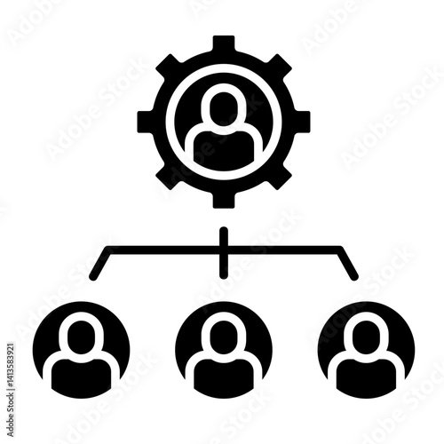 Organizational Structure  Icon Element For Design	
