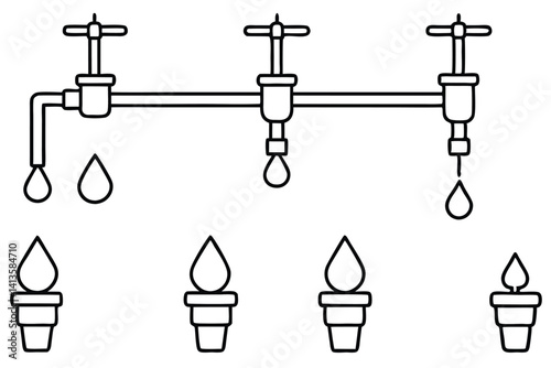 Drip irrigation systems emitter collection different models