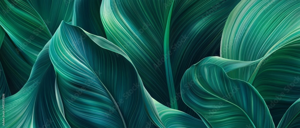Illuminated tropical leaf textures lush rainforest abstract artwork vibrant green environment close-up view nature's glow Illuminated tropical leaf textures lush rainforest abstract artwork vibrant green environment close-up view nature's glow