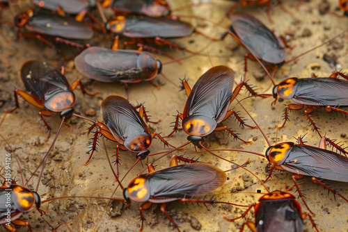 Cockroach Infestation in Dirty Residential Bathroom Raises Awareness About Hygiene and Urban Pest Control Solutions for Health Safety Keywords