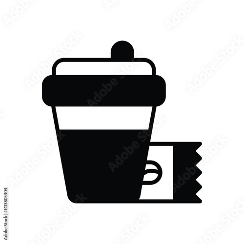 Coffee To Go icon vector stock illustration