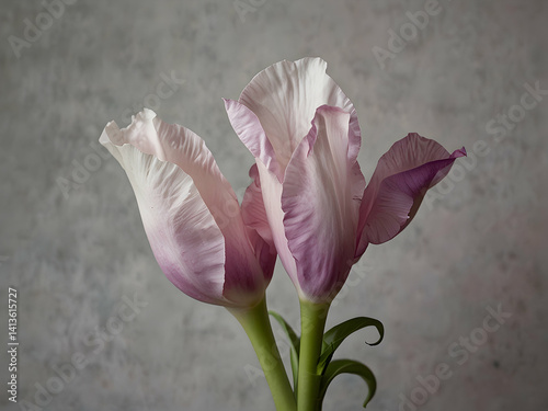 Sweet Pea Flower with Soft, Ruffled Petals in Shades of Pink