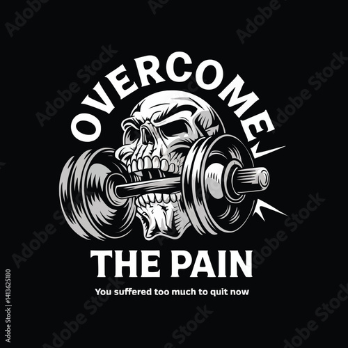 Skull Vector and Typography T-Shirt Design for Bold Street wear Style