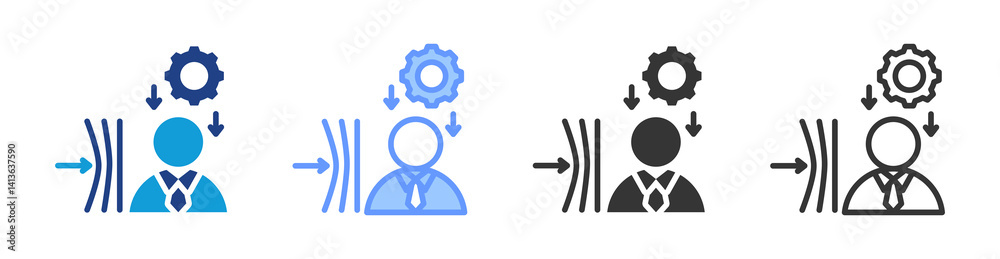 Resilience icon set multiple style collection Resilience icon set multiple style collection