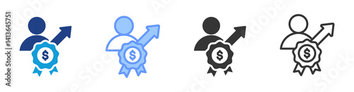 Best Achievement icon set multiple style collection