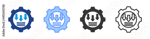 Internal Presure icon set multiple style collection
