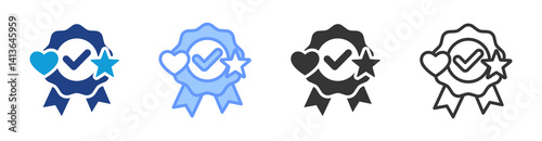 Non Monetary Incentives icon set multiple style collection