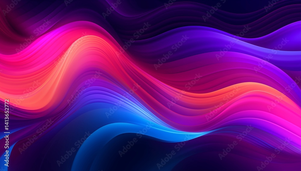 Obraz premium abstract colorful background with waves line