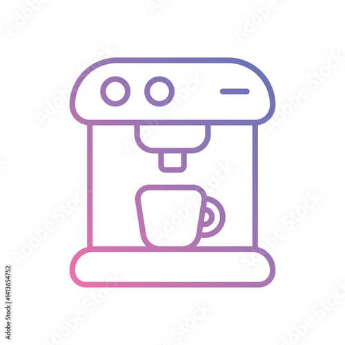 Coffee Maker icon vector stock illustration