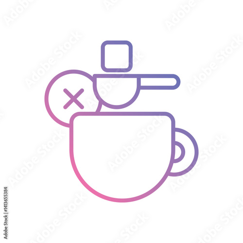 Sugarless icon vector stock illustration