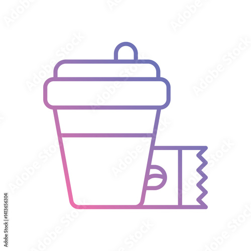 Coffee To Go icon vector stock illustration