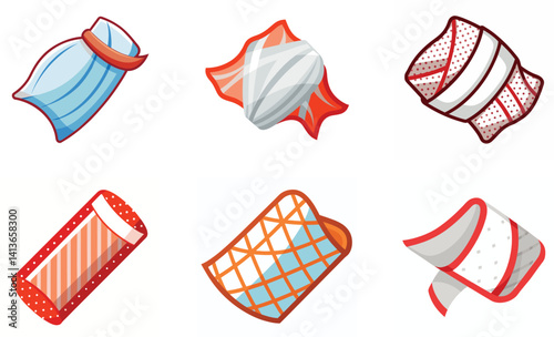 set of vector gauze icons 