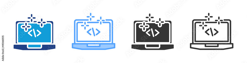 Clean Code icon set multiple style collection Clean Code icon set multiple style collection