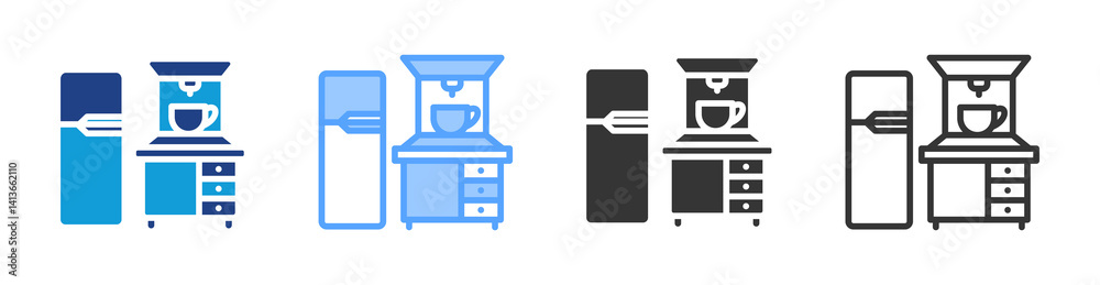 Kitchen Facilities icon set multiple style collection Kitchen Facilities icon set multiple style collection