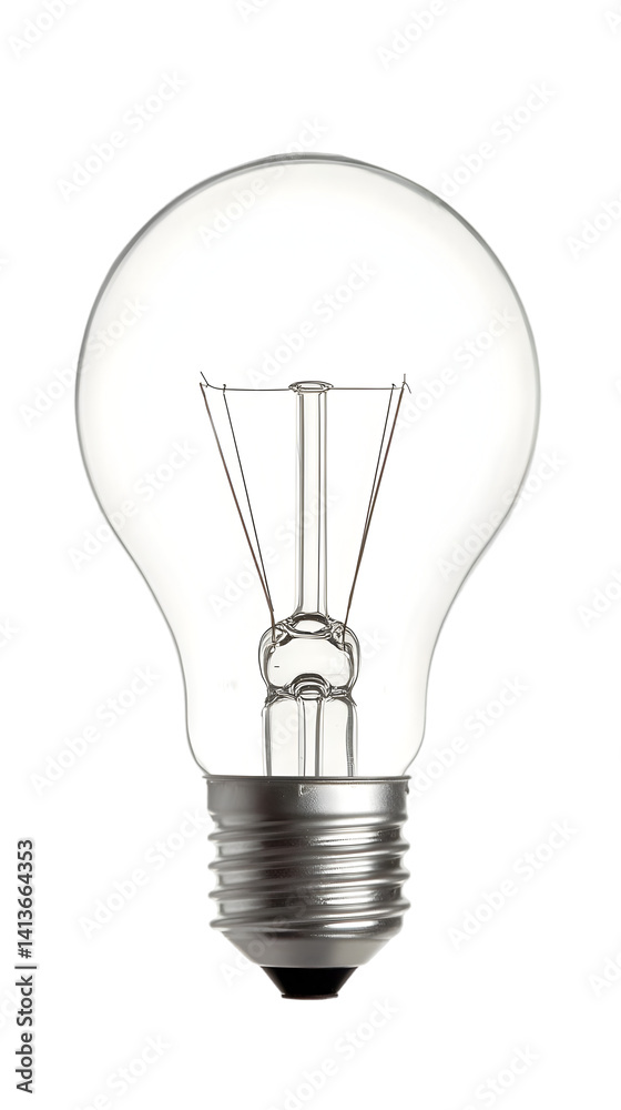 Isolated Lightbulb on Black Background Bright And Clear Object Isolated Lightbulb on Black Background Bright And Clear Object