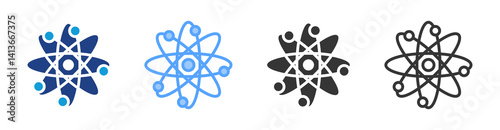 Atom icon set multiple style collection