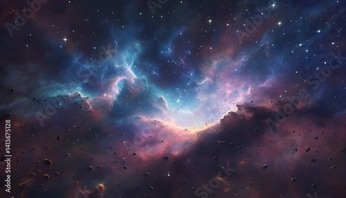Colorful Nebula Illuminates A Dreamlike Cosmic Sky