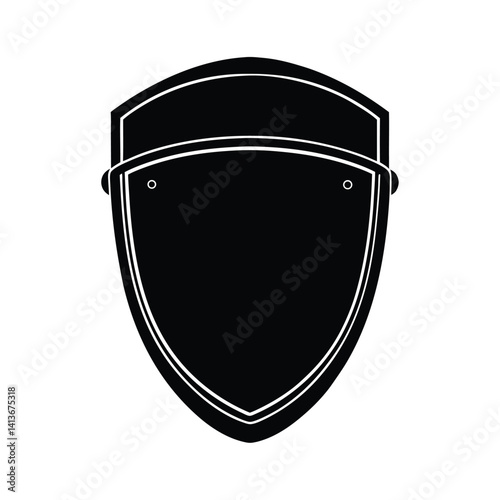 Isolated Face Shield on White Background