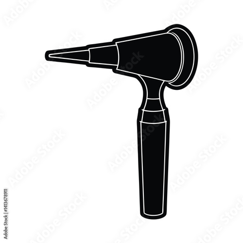 Isolated Otoscope on White Background