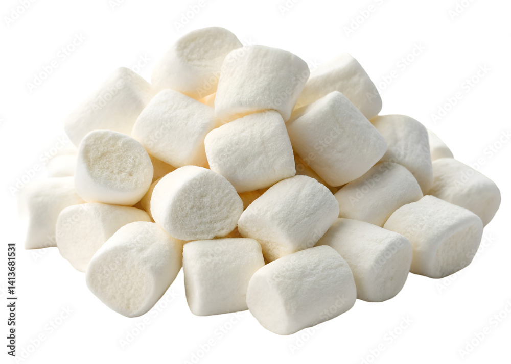 pile of white marshmallows isolated on transparent background Generative Ai.
pile of white marshmallows isolated on transparent background Generative Ai.