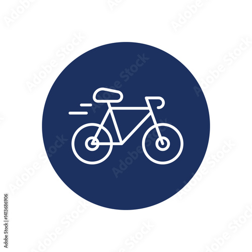 Cycling icon vector stock illustration