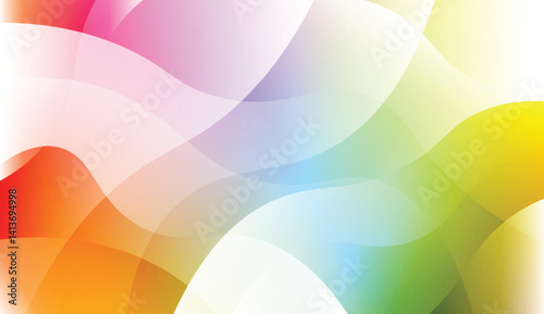 Modern Wavy Background. For Creative Templates, Cards, Color Covers Set. Vector Illustration with Color Gradient.