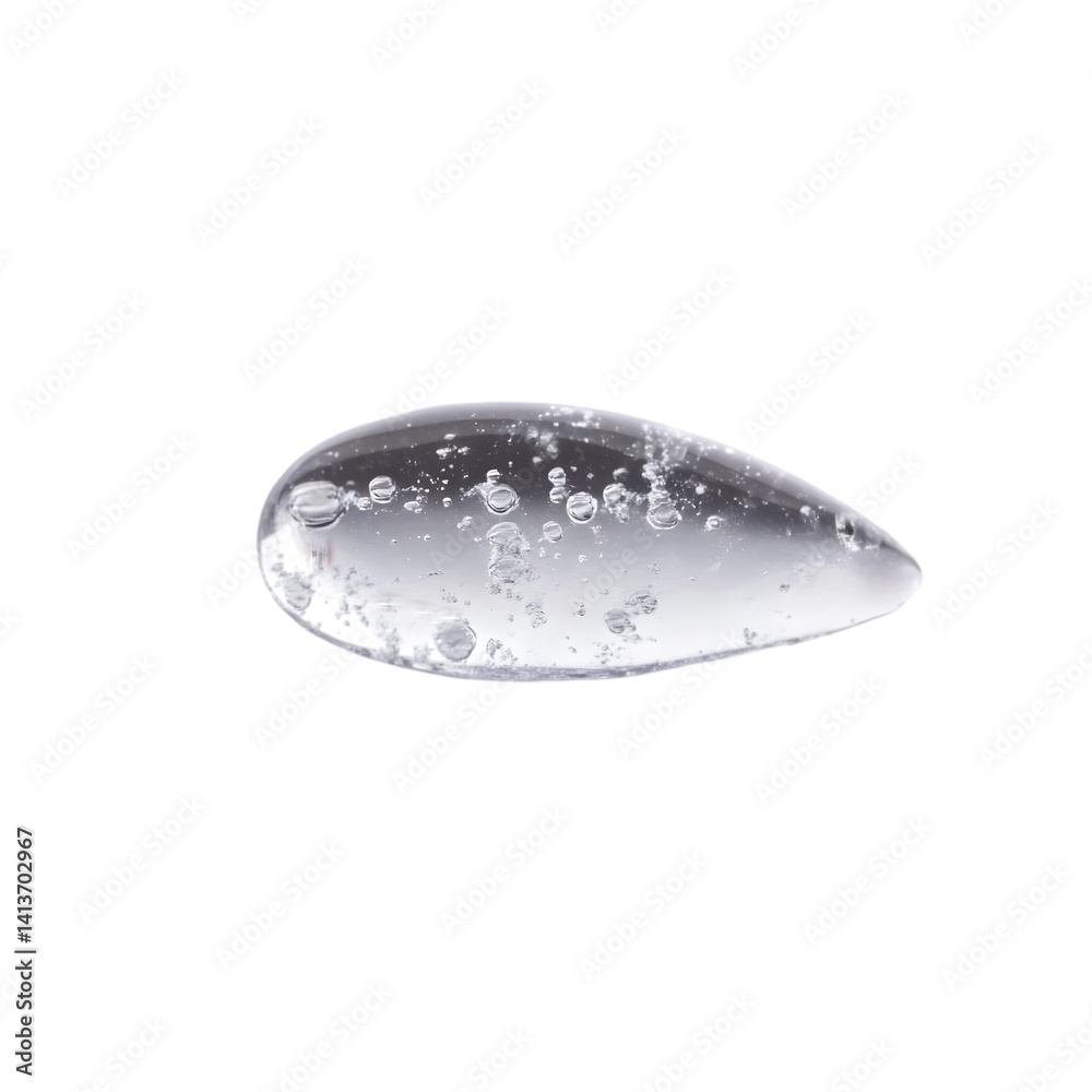 Transparent Gel Drop Isolated on Black Background Realistic Photo Transparent Gel Drop Isolated on Black Background Realistic Photo