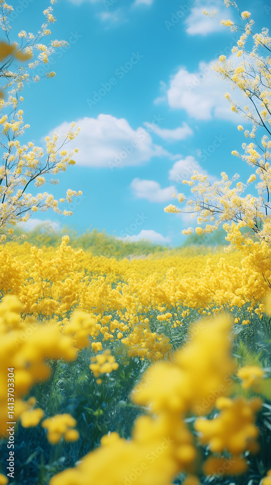 Radiant Symphony: The Vivid Elegance of Mimosa Blooms in Sunlit Splendor Radiant Symphony: The Vivid Elegance of Mimosa Blooms in Sunlit Splendor