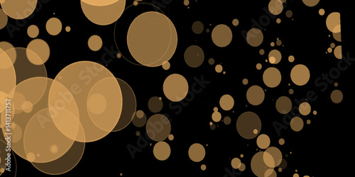 Multicolor bokeh, raining light, blurry lights, blurry background, rainbow confettis on a black background, Gold glitter confetti, great design for any purpose. Yellow glitter boke backgrParty decor. 