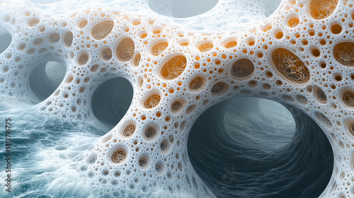 
Beautifully rendered 3D Mandelbrot fractals in shimmering gold silver black and natural hues symbolizing infinite complexity harmony in chaos and the beauty of mathematical order in nature

